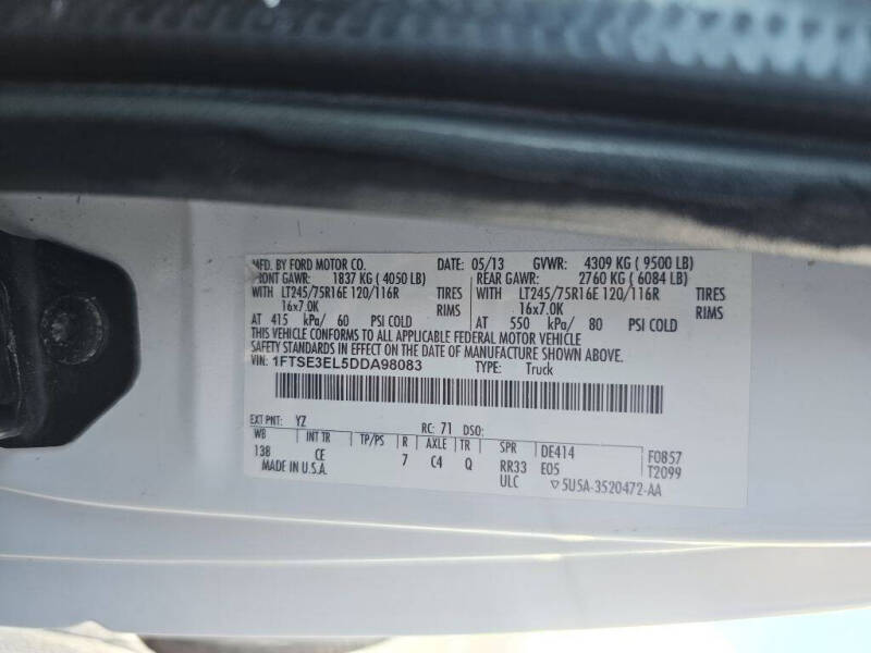 2013 Ford E-Series E-350 SD