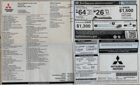 2023 Mitsubishi Outlander PHEV SEL