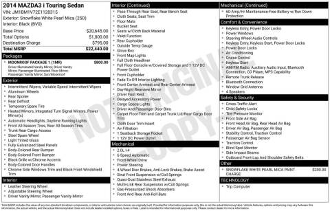 2014 Mazda MAZDA3 i Touring