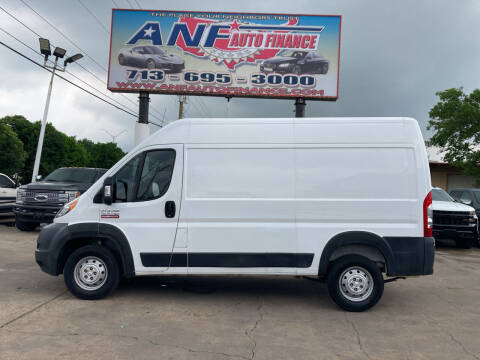 2019 RAM ProMaster for sale at ANF AUTO FINANCE in Houston TX