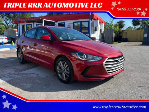 2018 Hyundai Elantra for sale at TRIPLE RRR AUTOMOTIVE LLC in Jacksonville FL
