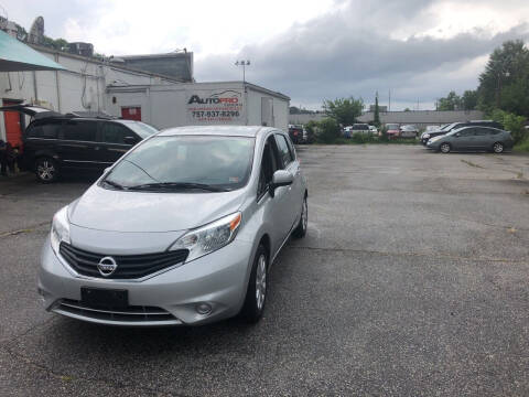 2014 Nissan Versa Note for sale at AutoPro Virginia LLC in Virginia Beach VA