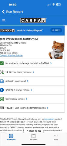 2022 Volvo S90 B6 Momentum