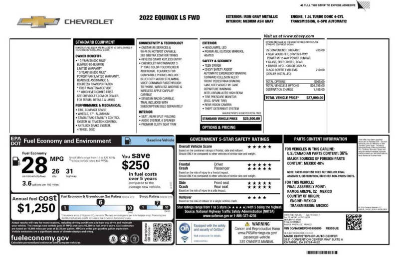 2022 Chevrolet Equinox LS