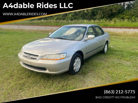 1999 Honda Accord for sale at A4dable Rides LLC in Haines City FL