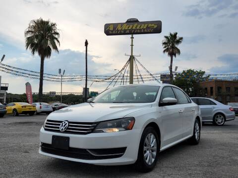2015 Volkswagen Passat for sale at A MOTORS SALES AND FINANCE in San Antonio TX