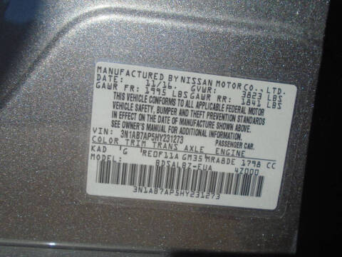 2017 Nissan Sentra S