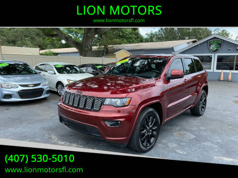 2018 Jeep Grand Cherokee for sale at LION MOTORS in Orlando FL