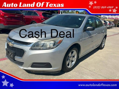 2015 Chevrolet Malibu for sale at Auto Land Of Texas in Cypress TX