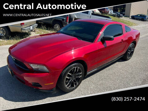 2011 Ford Mustang for sale at Central Automotive in Kerrville TX