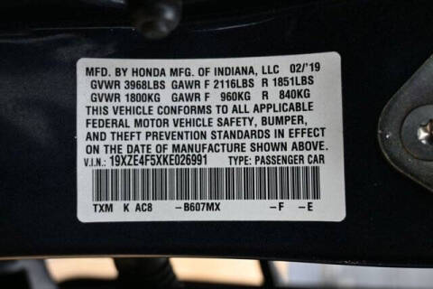 2019 Honda Insight EX
