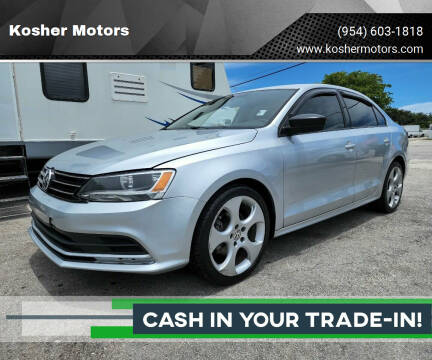 2015 Volkswagen Jetta for sale at Kosher Motors in Hollywood FL