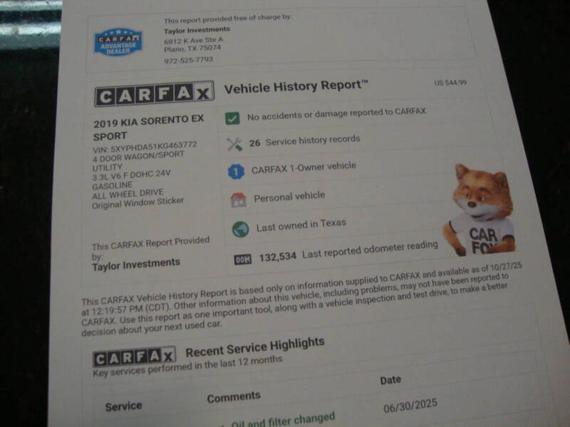 2019 Kia Sorento