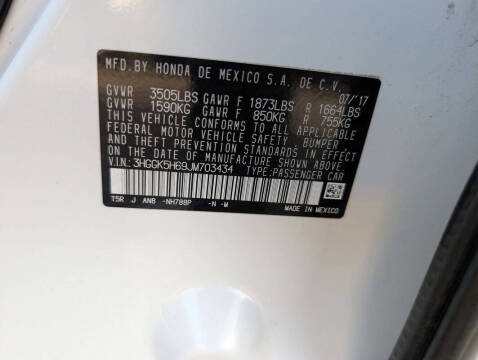 2018 Honda Fit Sport