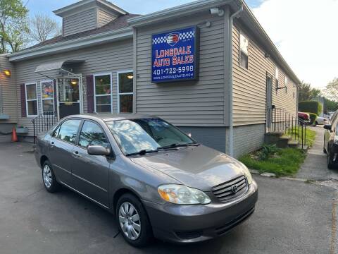 2004 Toyota Corolla for sale at Lonsdale Auto Sales in Lincoln RI