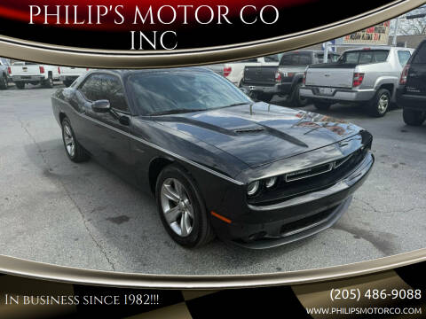 2015 Dodge Challenger for sale at PHILIP'S MOTOR CO INC in Haleyville AL
