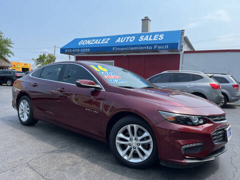 2016 Chevrolet Malibu for sale at Gonzalez Auto Sales in Joliet IL