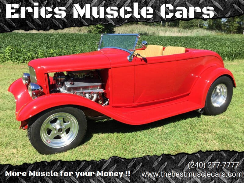 1932 Ford Roadster for sale at Erics Muscle Cars in Clarksburg MD