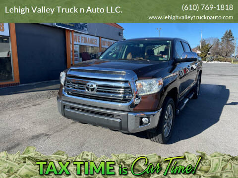 2017 Toyota Tundra for sale at Lehigh Valley Truck n Auto LLC. in Schnecksville PA