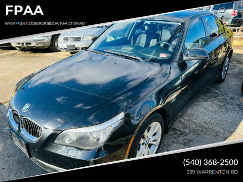 2010 BMW 5 Series for sale at FPAA in Fredericksburg VA