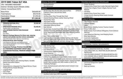 2019 GMC Yukon SLT