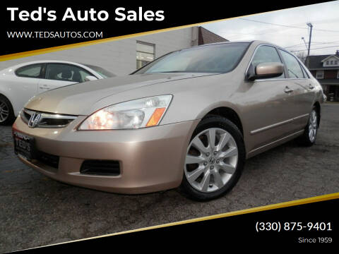 2007 Honda Accord for sale at Ted's Auto Sales in Louisville OH