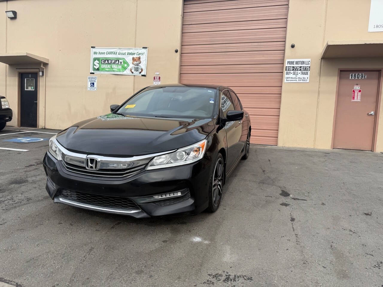 2016 Honda Accord for sale at Prime Motion LLC in Sacramento, CA