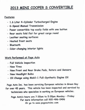 2013 MINI Convertible Cooper S