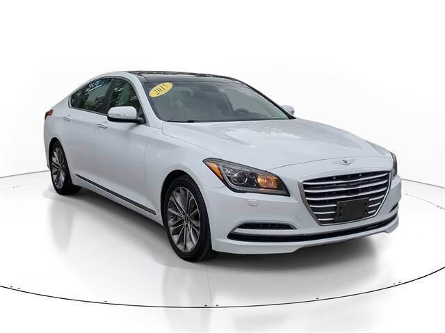 Used 2015 Hyundai Genesis Base with VIN KMHGN4JE1FU064451 for sale in Belleville, MI