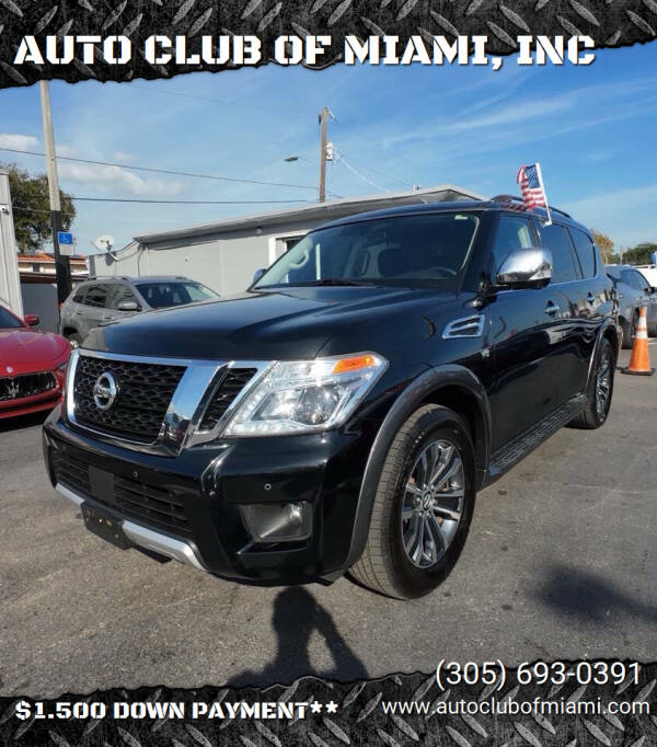 2018 Nissan Armada for sale at AUTO CLUB OF MIAMI, INC in Miami FL