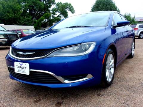 2015 Chrysler 200 for sale at Dorsey Auto Sales in Tyler TX