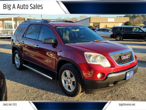 2011 GMC Acadia for sale at Big A Auto Sales Lot 2 in Florence SC