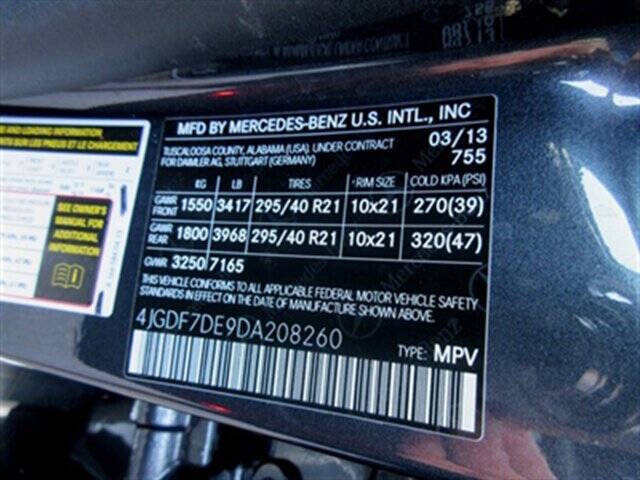 2013 Mercedes-Benz GL-Class GL 550 4MATIC