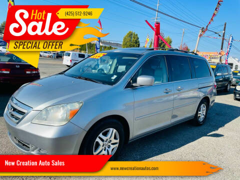 2006 Honda Odyssey for sale at New Creation Auto Sales in Everett WA