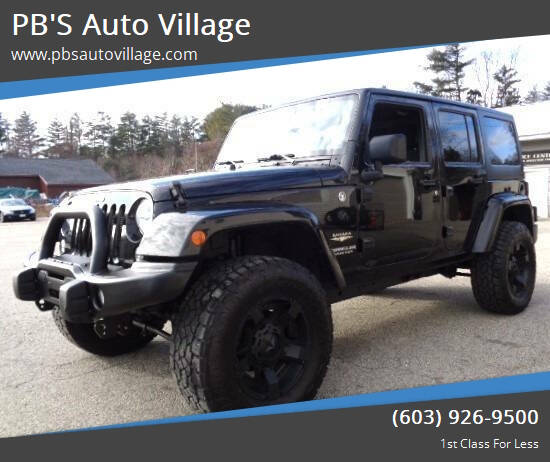2015 Jeep Wrangler Unlimited for sale at PB'S Auto Village in Hampton Falls NH