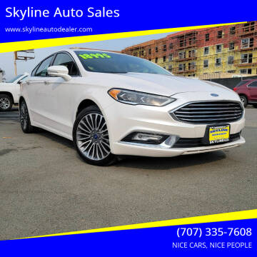 2017 Ford Fusion for sale at Skyline Auto Sales in Santa Rosa CA
