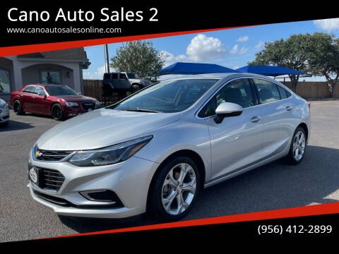 2018 Chevrolet Cruze for sale at Cano Auto Sales 2 in Harlingen TX