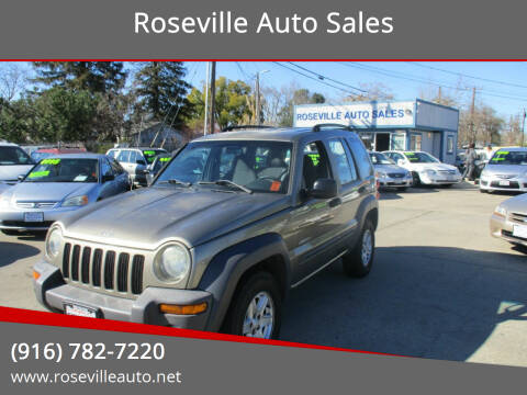 2004 Jeep Liberty for sale at Roseville Auto Sales in Roseville CA