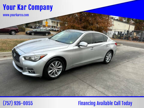 2016 Infiniti Q50 for sale at Your Kar Company in Norfolk VA