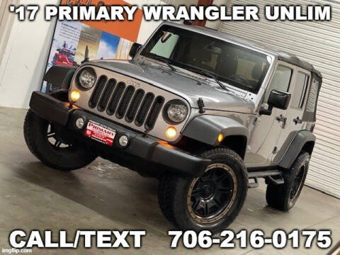 2017 Jeep Wrangler Unlimited for sale at Primary Jeep Argo Powersports Golf Carts in Dawsonville GA