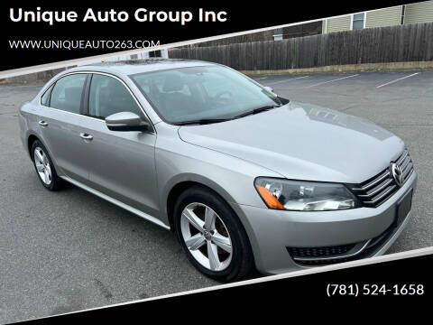 2013 Volkswagen Passat for sale at Unique Auto Group Inc in Whitman MA