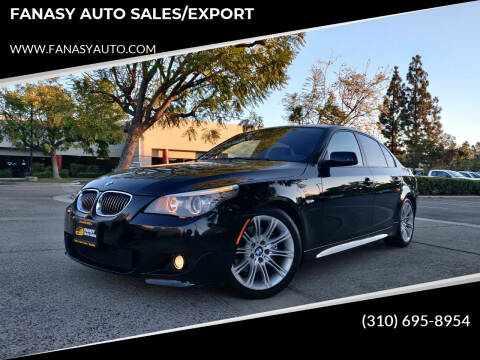 2010 BMW 5 Series for sale at FANASY AUTO SALES/EXPORT in Yorba Linda CA