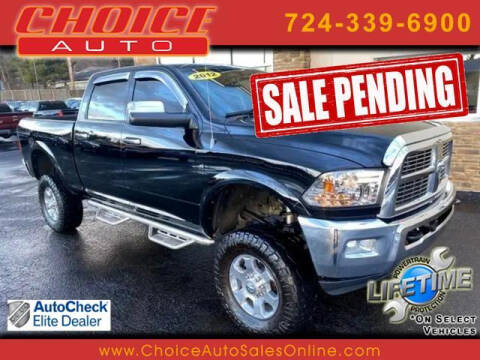 2012 RAM 2500 for sale at CHOICE AUTO SALES in Murrysville PA