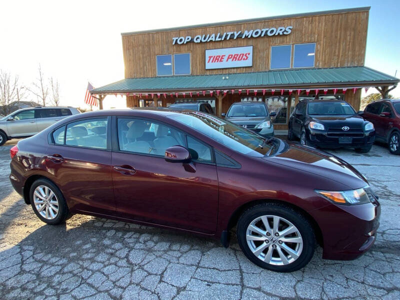 2012 Honda Civic for sale at Top Quality Motors & Tire Pros in Ashland MO