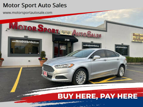 2013 Ford Fusion Hybrid for sale at Motor Sport Auto Sales in Waukegan IL
