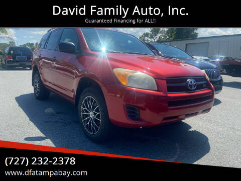 2010 Toyota RAV4 for sale at David Family Auto, Inc. in New Port Richey FL