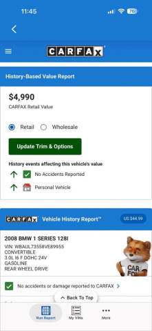 2008 BMW 1 Series 128i