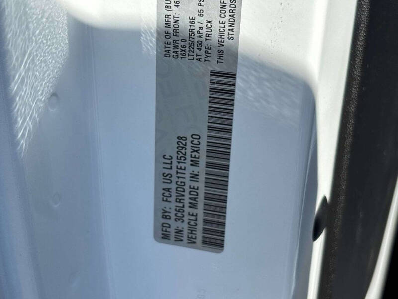 2026 RAM ProMaster