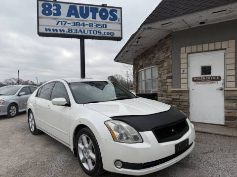 2004 Nissan Maxima for sale at 83 Autos LLC in York PA