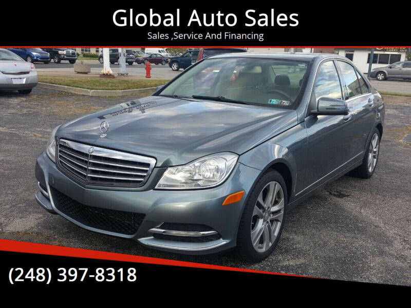 2012 Mercedes-Benz C-Class for sale at Global Auto Sales in Hazel Park MI